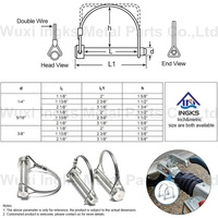 5/16*1-1/8 "5/16*2-1/8" 3/8*1-1/8 "goupilles de chape de Type O goupille de Lynch en acier à ressort avec serrure à languette C taille de fil goupille de verrouillage de fil C