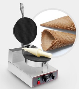 Machine à cônes à crème glacée électrique commerciale GRT-C1, antiadhésive, pour faire des cônes de gaufres - Product Image 4
