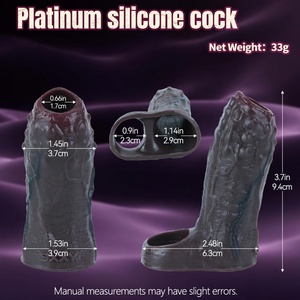 Penis Sleeve Enlargement Penis Extender Particle Monster <b>Dildo</b> Condom Reusable Cock Cover Ejaculation Men Sex Toys - Product Image 6