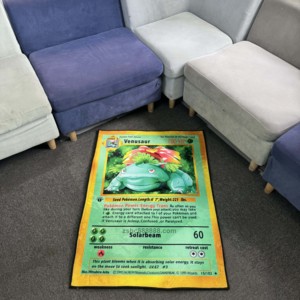 Tapis à poils longs personnalisés avec des personnages de dessins animés Poke-mon faits à la main, design personnalisé, tapis moelleux et luxueux pour salon et chambre à coucher - Product Image 1