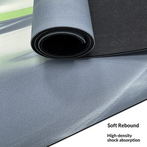 Custom Logo OEM Wholesale Fluid Texture Frosted PU Rubber Yoga Mat Double Side Non Slip Portable Fitness Dance Mat - Product Image 5