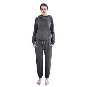 High Quality Customization Embroidery Logo Hoodie and Jogger <b>Set</b> <b>Women</b> Sportswear Hoodie Sweatpants Sweat suits Tracksuits - Product Image 1