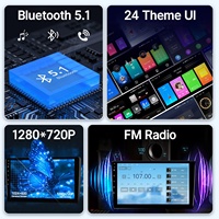 Autoradio universel IPS 9 pouces avec écran tactile, radio audio stéréo, lecteur multimédia Android pour Toyota Prius, accessoire de voiture