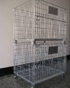 Fabbrica della gabbia metallica della gabbia metallica del contenitore di stoccaggio delle merci della gabbia pieghevole personalizzata - Product Image 5