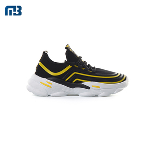Moda personalizada negro blanco superior hombre cómodo calzado casual zapatillas de deporte en stock - Product Image 3