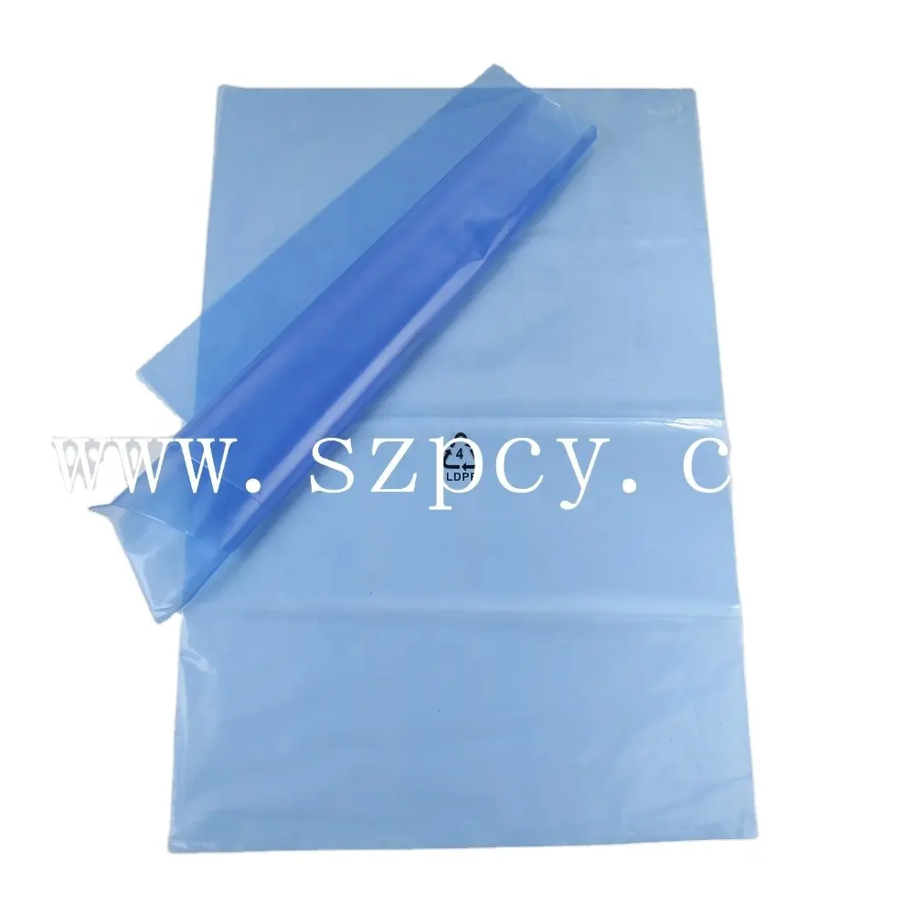 PE LDPE VCI Антикоррозийная трубчатая пленка, долговечные нержавеющие пластиковые пакеты для защиты металла от влажности и разрывов