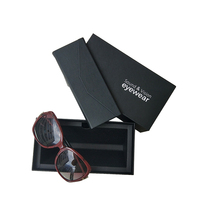Logo privé personnalisé luxe lunettes de soleil papier emballage lunettes tiroir boîte cadeau rigide