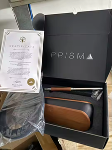 有现货 <span class=keywords><strong>Dr</strong></span>. Wood Prism 不锈钢便携式水烟 烟斗 带徽标定制 木制水烟 水烟管 - Product Image 3