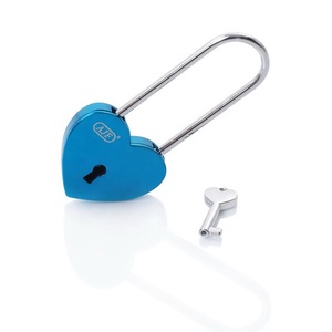 AJF cerradura en forma de corazón de cerraduras con caja de regalo grabado matrimonio boda candado para viajes de París - Product Image 1