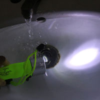 Lampe de poche LED à zoom haute luminosité alimentée par pile AA Plastique ABS IP68 Torche d'urgence étanche pour la plongée Camping