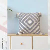 Tufted Woven Pillow Cover