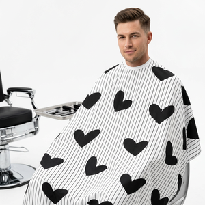 Capes de coiffure extra épaisses IMY2 PRO en polyester écologique, imperméables, durables, réglables et antistatiques pour coupes de cheveux, coloration et coiffage en salon - Product Image 1
