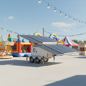 รถพ่วงเครื่องกำเนิดไฟฟ้าพลังงานแสงอาทิตย์เคลื่อนที่ ENERGYFIT 50kWh พร้อมตัวควบคุม MPPT สำหรับการจัดเก็บพลังงานทดแทนกลางแจ้ง - Product Image 1