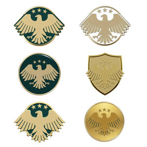 STOCK pronto per la spedizione in Siria nuovo emblema adesivo in metallo per telefono decalcomanie con scudo d'aquila distintivo con spilla per la festa nazionale regalo promozionale direttamente in fabbrica - Product Image 5