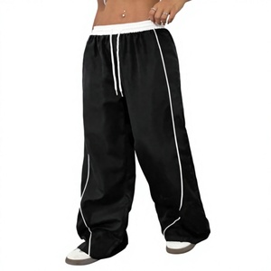 Winter New Customized Logo Women Regular Fit Canvas Mid Waist <b>Cargo</b> Jogging <b>Trousers</b> - Product Image 1