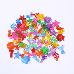 Colorful Resin Starfish And <b>Shell</b> <b>Ornaments</b> For Phone Case Decoration Craft Supplies Wholesale - Product Image 1