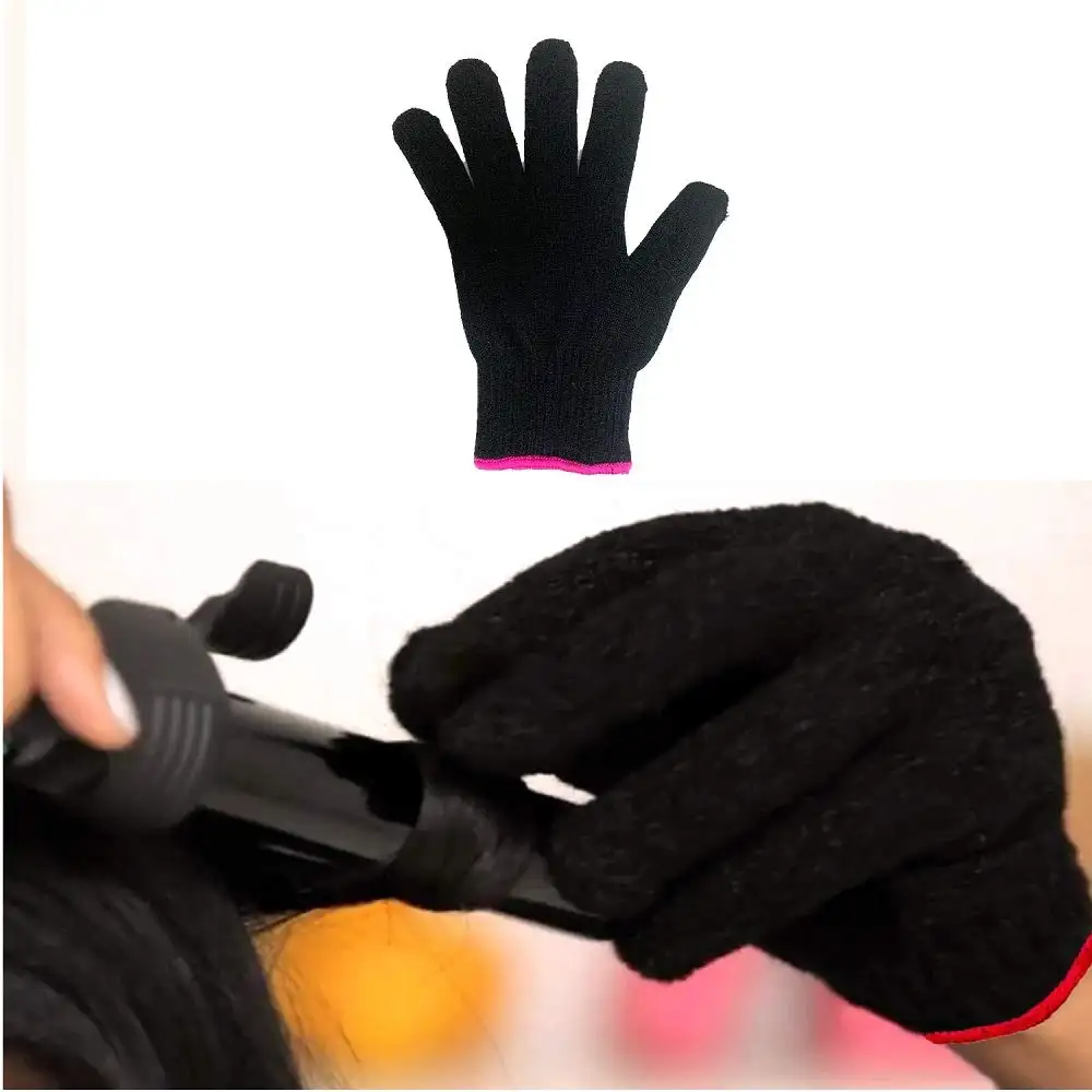 Heat Resistant Glove for Hair Styling Curling Iron Flat Iron and Curling Wand Safety Work Gloves