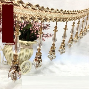 폴리 에스터 소재 페르시 커튼 액세서리 비즈 레이스 장식 사용 커튼 프린지 커튼 트림 - Product Image 5