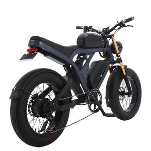 New Wholesale US Stock Power Motor <b>Bike</b> Dual Battery Beach Fast Fat E-<b>bike</b> E Motorcycle 20" Lithium 48V DM1 750w High Speed <b>Moto</b> - Product Image 3