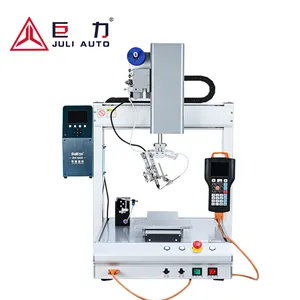 automatic 3 axis solder robot desktop auto feed lead solder machine for PCB board