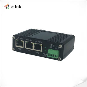 อุตสาหกรรม IEEE802.3af/At PoE Splitter พร้อมฟังก์ชั่นสวิทช์2พอร์ตแรงดันไฟฟ้าขาออก12VDC - Product Image 5