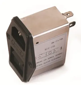 Conector de filtro de ruido con fusible de repuesto, tipo de enchufe de filtro EMI 1A 3A 6A10A 15A 20A