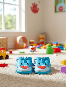 Ciabatte HOLCO a Forma di Animale Cartoon, Blu Cielo, in PVC, Punta Aperta, Antiscivolo, Suola in EVA per l'Estate - Product Image 2