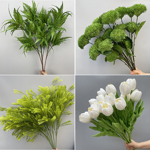 Ramas Artificiales para Arreglos Florales, Hojas Verdes para Decoración de Bodas, Centro de Mesa para Fiestas Nupciales, Flores para Manualidades - Product Image 5