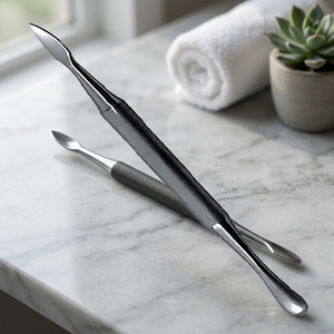 ASAP Professional Double-Ended Stainless Steel Reusable Cuticle Nail Pusher Manicure <b>Pedicure</b> Instruments Set Nail Care <b>Tools</b> - Product Image 3