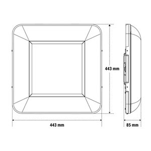 Luminaria Beghelli Bs240 Led 455 Ed 4000K Cri80 para Estacionamiento - Product Image 2