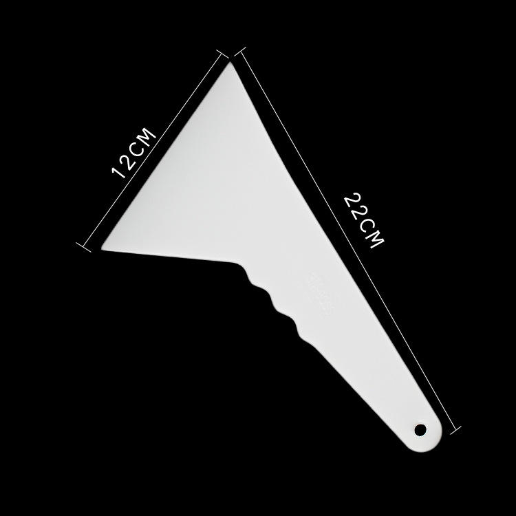 Grattoir blanc M de film de voiture de triangle