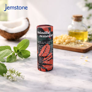 Caja de Embalaje de Cartón Kraft en Forma de Tubo Cilíndrico para Cosméticos y Cuidado de la Piel, Diseño Personalizado y Reciclable, Envase de Tubo de Papel para Protector Solar - Product Image 1