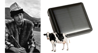 Traceur GPS solaire pour chèvre Traceur GPS pour animaux de ferme Cheval Traqueur solaire pour vache