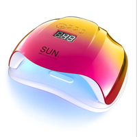 Lampu Kuku LED UV Star 2 72W dengan Layar LCD untuk Gel Polish - 4 Pengaturan Timer, Mengeringkan Gel Kuku Kaki, Sensor Otomatis Pintar