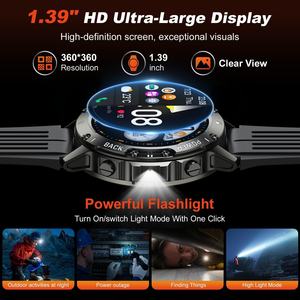 สมาร์ทวอทช์ผู้ชาย นาฬิกาติดตามสุขภาพ หน้าจอ HD สายซิลิโคนปรับได้ นาฬิกาดิจิตอลผู้ชาย สำหรับวิ่ง รองรับ Android และ IOS - Product Image 6