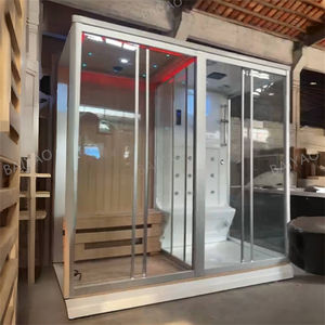 <span class=keywords><strong>Salle</strong></span> <span class=keywords><strong>de</strong></span> <span class=keywords><strong>douche</strong></span> à vapeur sèche et humide intérieure à succès, combinaison <span class=keywords><strong>de</strong></span> <span class=keywords><strong>salle</strong></span> <span class=keywords><strong>de</strong></span> sauna <span class=keywords><strong>en</strong></span> verre, <span class=keywords><strong>douche</strong></span> à vapeur traditionnelle, poêle à bois, <span class=keywords><strong>salle</strong></span> <span class=keywords><strong>de</strong></span> sauna <span class=keywords><strong>en</strong></span> bois - Product Image 1
