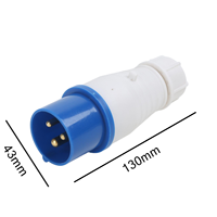Prise industrielle Nuoqiya 220V 3 broches IP44 étanche en laiton 16A