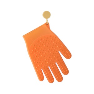 Gants en silicone double face pour animaux de compagnie, pour chats et chiens, pour le bain, le brossage et le massage, vert, 1 pièce - Product Image 5