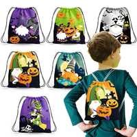 Sac à cordon en polyester et nylon promotionnel en gros, 30 cm, pour le shopping et comme sac à dos