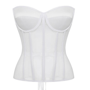 Corset Bustier Sexy en Dentelle et Maille Unique Respirant <span class=keywords><strong>pour</strong></span> Sculpter la Silhouette - Product Image 4