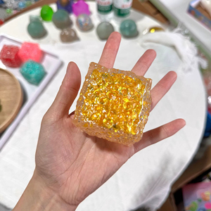 Honeycomb Ice Cube Squishy <b>Toy</b> TPR Maltose Stress Relief Sensory Fidget for Kids Adults Office <b>Desk</b> - Product Image 4
