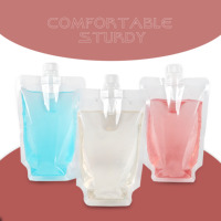 Nouvelle pochette de bec de compote de fruits transparente à venir pour le remplissage d'eau et le bouchage sac de gelée en plastique