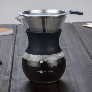 หม้อต้มกาแฟทนความร้อนสูง200มล.,หม้อชงใส่กาแฟพร้อมที่จับแขนยางดริปกาแฟ400มล. - Product Image 5