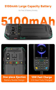 Промышленный портативный сканер штрих-кодов для улицы, Android PDA, считыватель NFC/<span class=keywords><strong>RFID</strong></span>, 4 ГБ памяти, беспроводной, для логистики, транспорта, учета запасов - Product Image 5