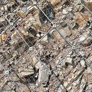 Rete di fune personalizzabile sls attivo pendio di protezione e sistema di rete di sicurezza per barriere di recinzione di roccia - Product Image 5