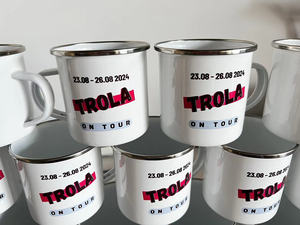 Vente en gros Tasse à café émaillée personnalisée colorée de 350ml en métal pour voyage extérieur camping avec sublimation en acier avec logo - Product Image 4