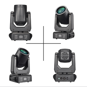 Luz Móvil de Cabeza con Efecto de Rotación <span class=keywords><strong>DMX</strong></span>, 250W, LED Beam, Anillo de 18 Prismas, Lyre Spot, 15 Gobos, RGBW, para DJ, Escenario, Discoteca, Fiesta - Product Image 6