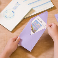 Enveloppes en papier colorées C6, 160x110mm, auto-adhésives, couleur unie, enveloppes verticales pour cartes d'invitation et de vœux pour mariage et fête