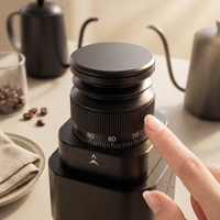 Moulin à café électrique BOSCO, acier inoxydable, meules coniques 48 mm, boîtier en aluminium, capacité 25-30 g, 72 W, usage domestique pour expresso et café filtre