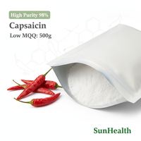 Catégorie comestible Cas 98% d'agent générateur de chaleur d'extrait de poivre de capsaïcine 404